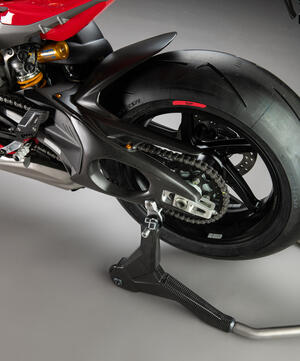 Carbon Rear Mudguard - Matt for Ducati Lightech