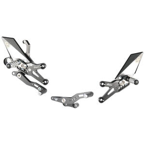 Adjustable Rear Sets With Fixed Foot Pegs for Honda Lightech