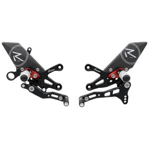 R Version Rear Sets for Aprilia <p>Nero</p>