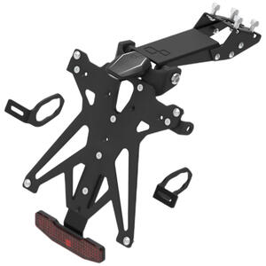 Adjustable License Plate Holder Kit for Kawasaki <p>Nero</p>