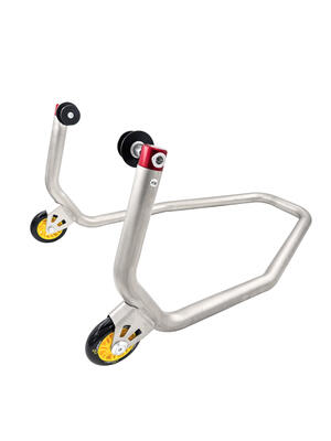 Stainless steel rear stand with rollers for Honda, Ducati, Bmw, Yamaha <p>Colore Naturale</p>