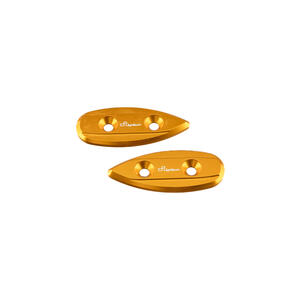 Coppia Tappi Sede Specchio per Yamaha Oro