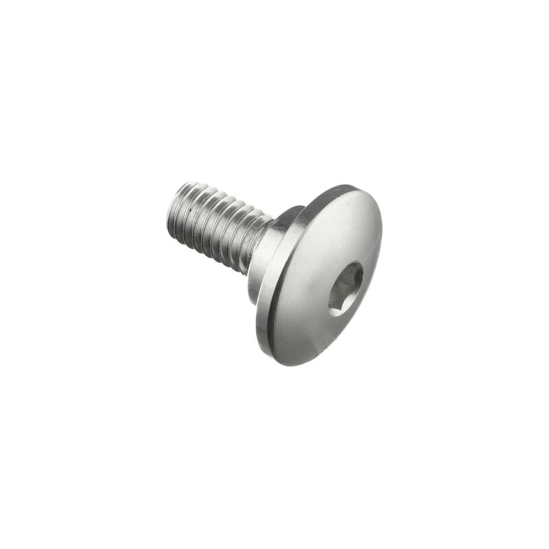 Special Screw M6 X 15 + Smooth Part D9,9 X 3,5 Argento