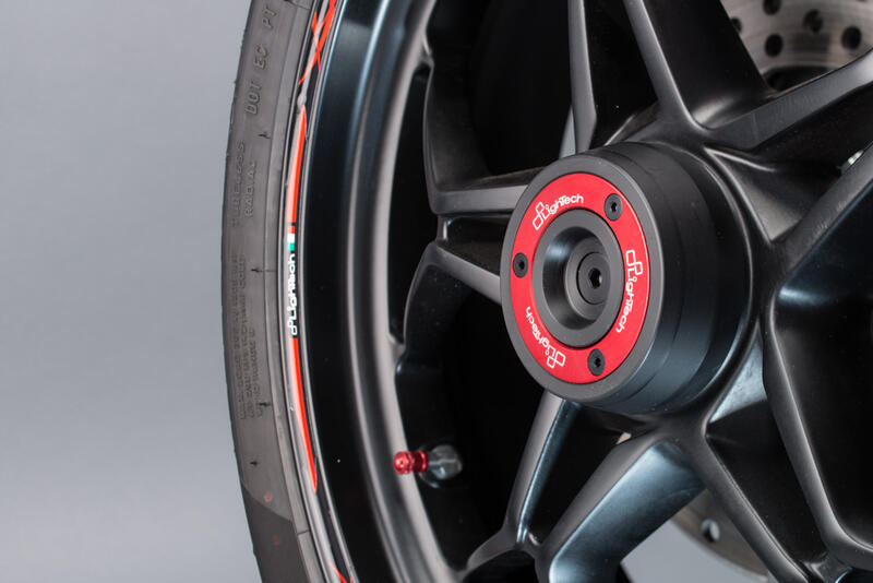 Kit Protezioni Perno Ruota per Mv Agusta Rosso