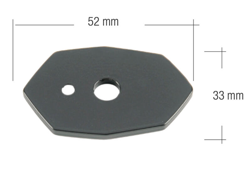 Plaque for front Indicator Kawasaki Z900 (19) Nero