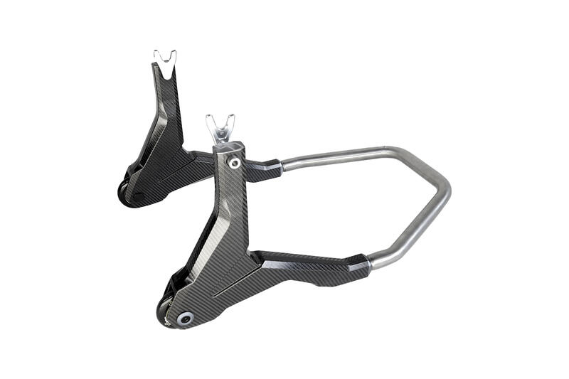 Carbon Rear Stand with Forks for Bmw, Ducati, Triumph, Ktm Naturale