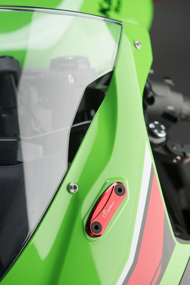 Pair Mirror Block-Off Plates for Kawasaki Rosso