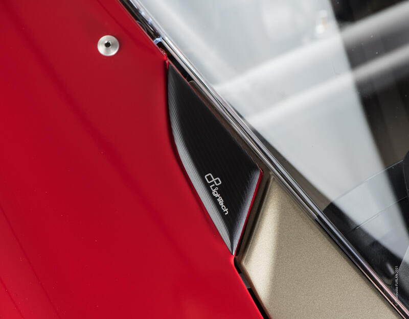 Pair Mirror Block-Off Plates for Ducati Nero