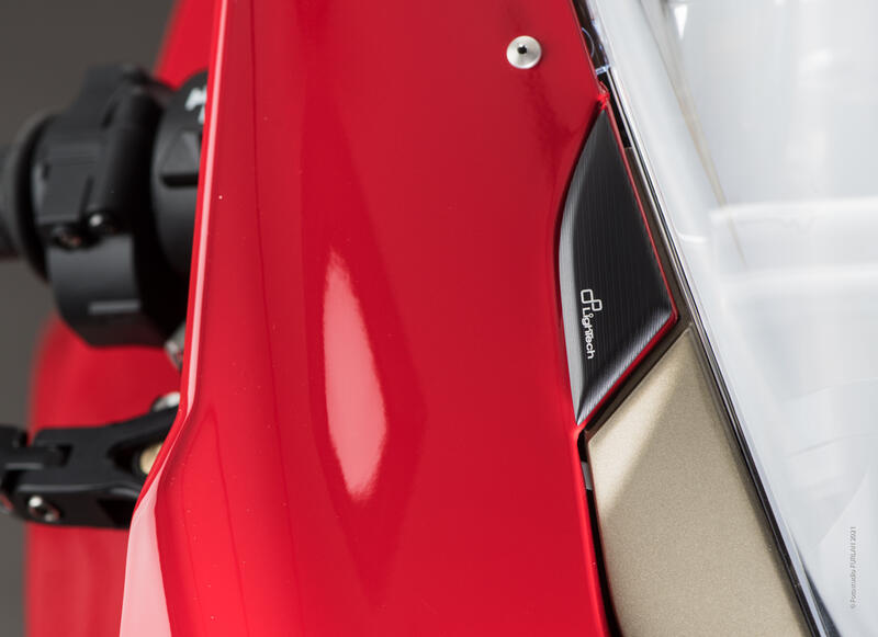 Pair Mirror Block-Off Plates for Ducati Nero