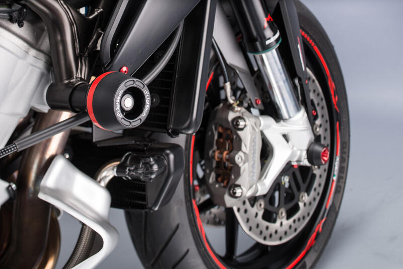 Shock-Absorbing Frame Sliders Kit for Mv Agusta Nero