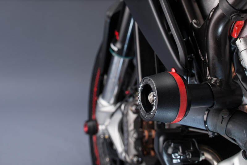 Shock-Absorbing Frame Sliders Kit for Mv Agusta Nero