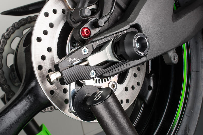 Kit Protezioni Perno Ruota per Kawasaki Nero