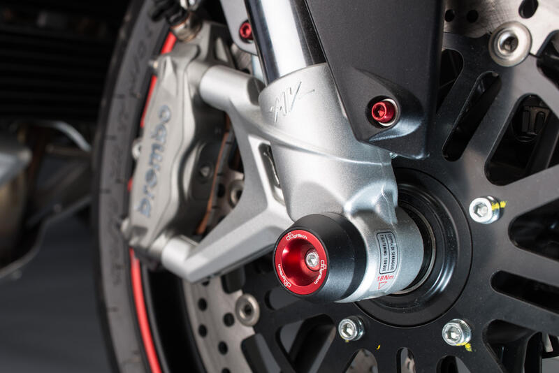 Wheel Axle Sliders Kit for Mv Agusta Rosso