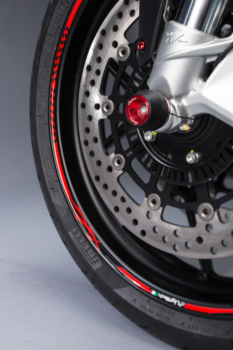 Wheel Axle Sliders Kit for Mv Agusta Rosso