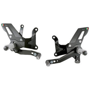 Adjustable Rear Sets With Fixed Foot Pegs - TRACK USE Lightech