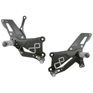 Adjustable Rear Sets With Fixed Foot Pegs - TRACK USE Lightech
