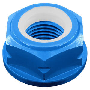 Ergal Self Locking Nut M10 X 1,00 H=10 Blue