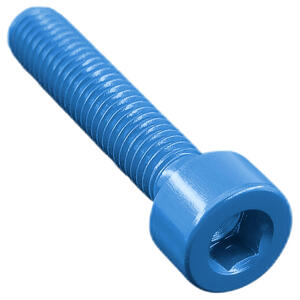 Socket Head Ergal Cl 001 M5 L. 10 Blue