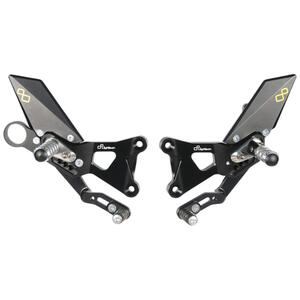 Adjustable Rear Sets With Fixed Foot Pegs <p>Nero</p>