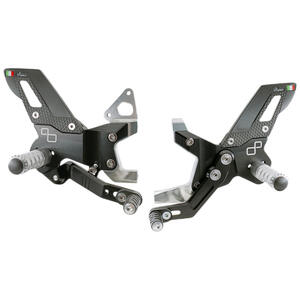 Adjustable Rear Sets With Fixed Foot Pegs  (Track Use) <p>Colore Naturale</p>