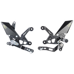 Adjustable Rear Sets With Fixed Foot Pegs <p>Nero</p>