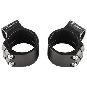 Bracciali Manubrio Ø48 - Offset 40mm Inclinazione 10° per Honda, Suzuki <p>Nero</p>