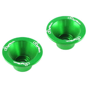 Kit Anodized Cone Ø6 For Handlebar Balancers (Couple) Green