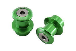 Swing Arm Spools M10 Pitch 1.25 for CF Moto, Kawasaki Green