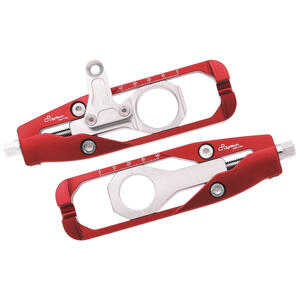Chain adjuster for Yamaha R6 (17) with rear brake caliper support (pair) <p>Rosso</p>