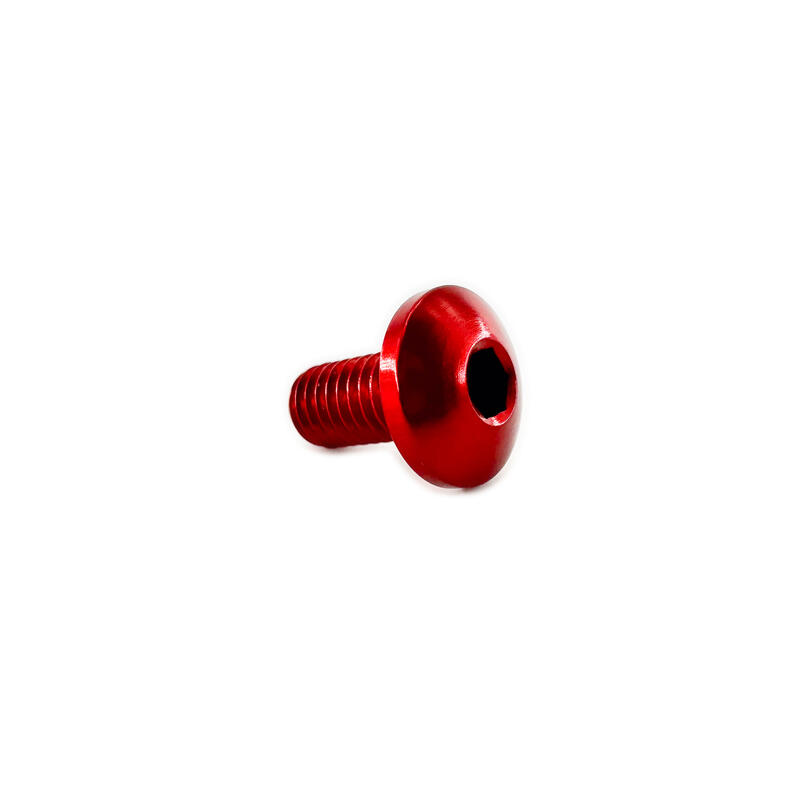 Special Screw With Button Head , Ergal M5 L10 Head Ø10 Rosso