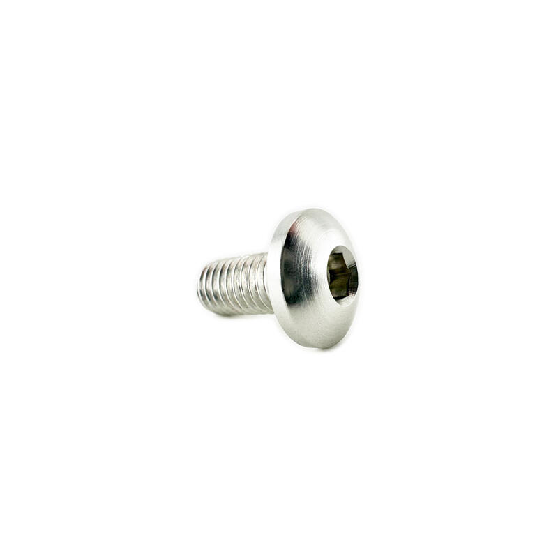 Special Screw With Button Head , Ergal M5 L10 Head Ø10 Argento