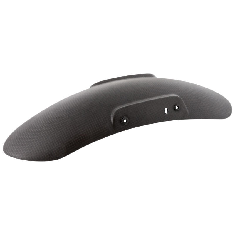 Carbon Front Mudguard With Side Fitment - Matt Naturale