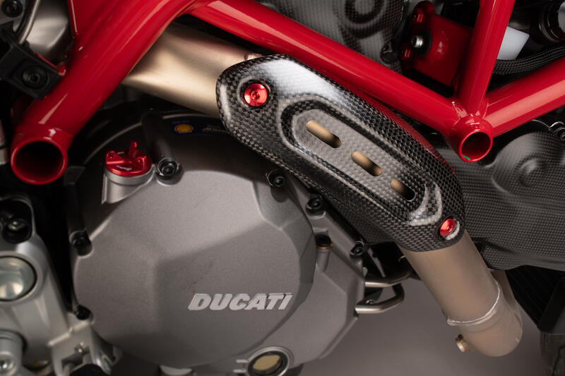 Protezione Tubo Di Scarico AC per Ducati Lucido