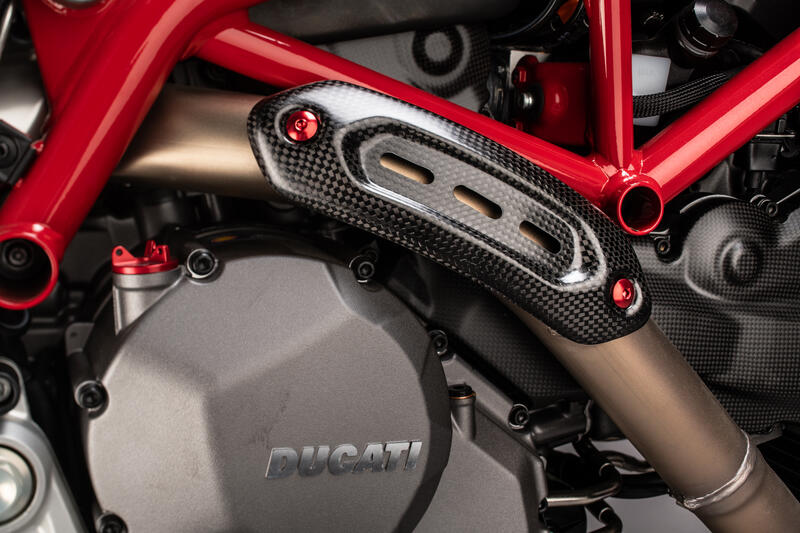 Protezione Tubo Di Scarico AC per Ducati Lucido