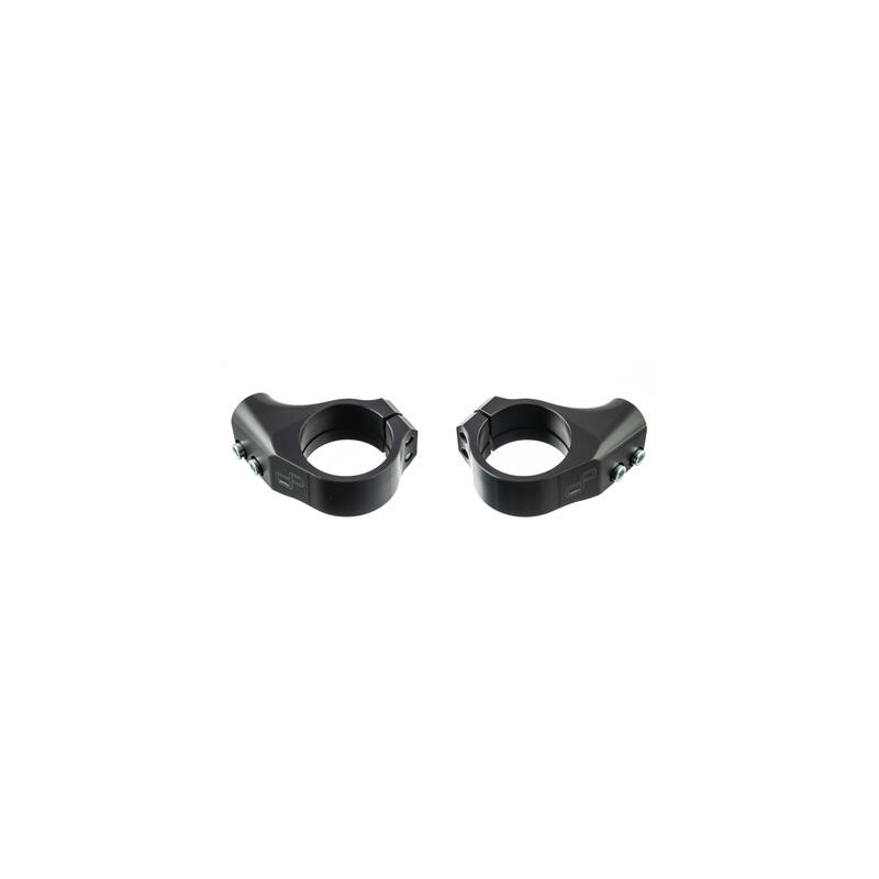 Coppia Bracciali Manubrio Ø53 Offset 25 Inclinazione 7° per Ducati Nero