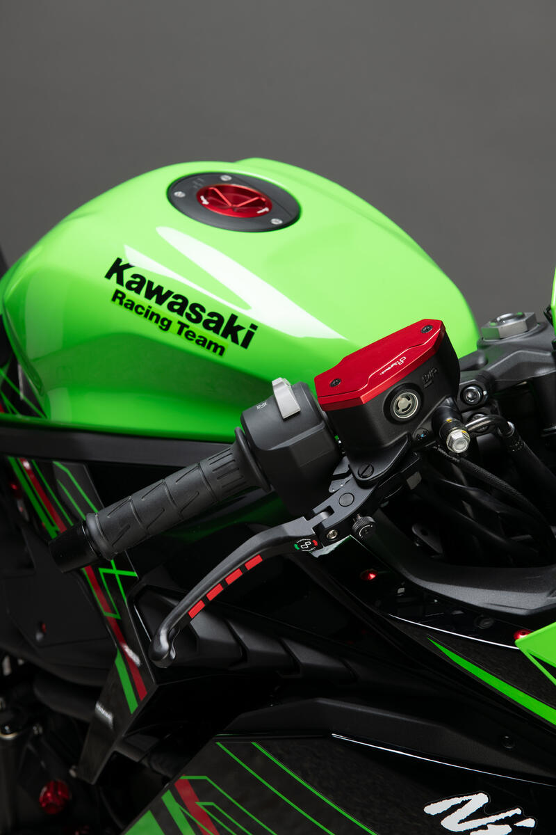 Coperchio Pompa Freno/Frizione per Kawasaki Rosso