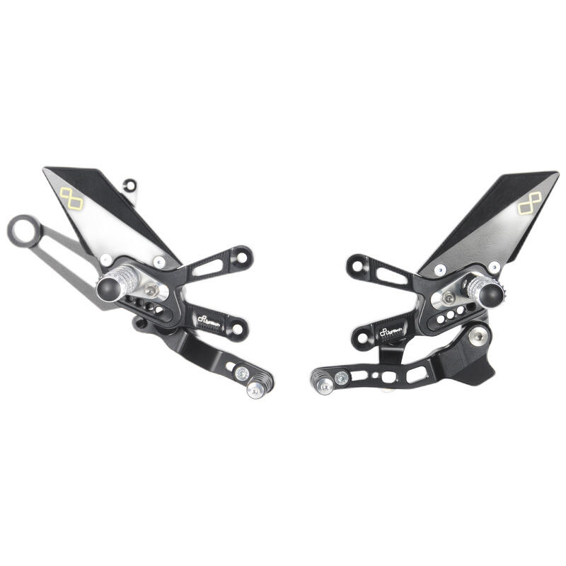 Adjustable Rear Sets With Fold Up Foot Pegs , Reverse Shifting Naturale