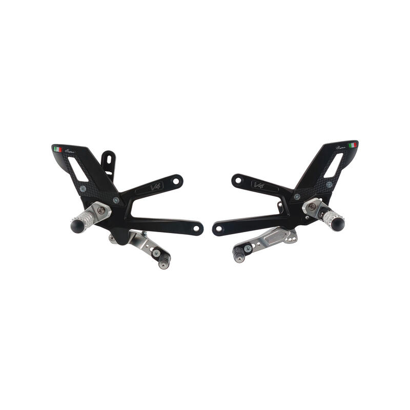 Adjustable Rear Sets With Fold Up Foot Pegs for Ducati Nero