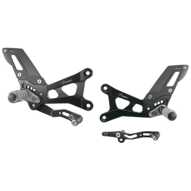 Adjustable Rear Sets With Fixed Foot Pegs Naturale