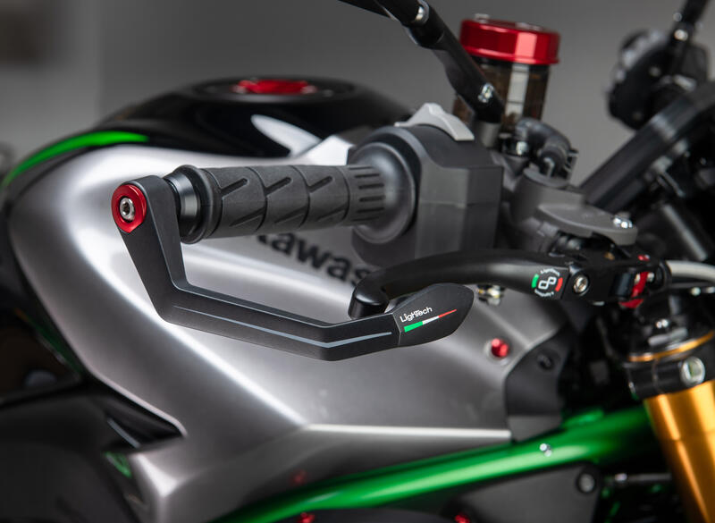 Protezione Leva Freno  in GC-Tech- Interasse 132 Mm Rosso