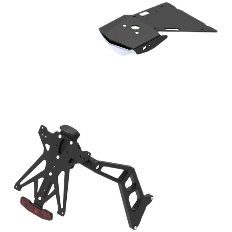 Black Adjustable License Plate Holder Kit A2