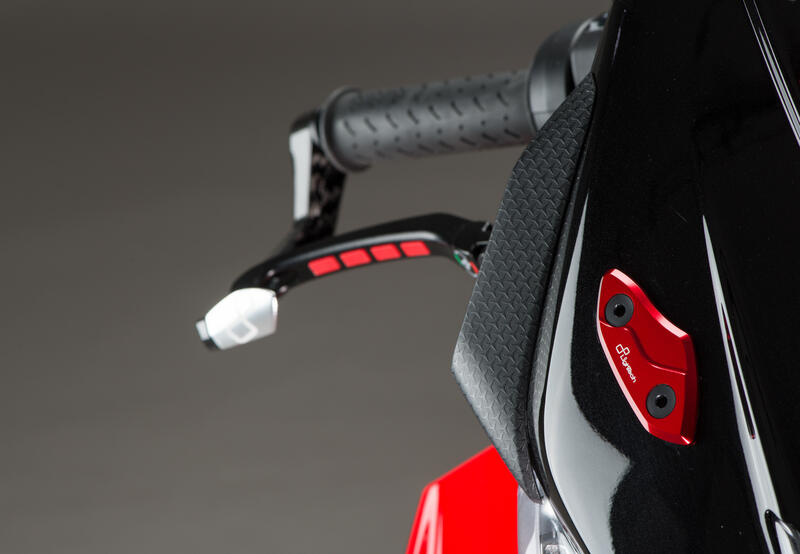 Coppia Sede Tappi Specchio per Aprilia Nero