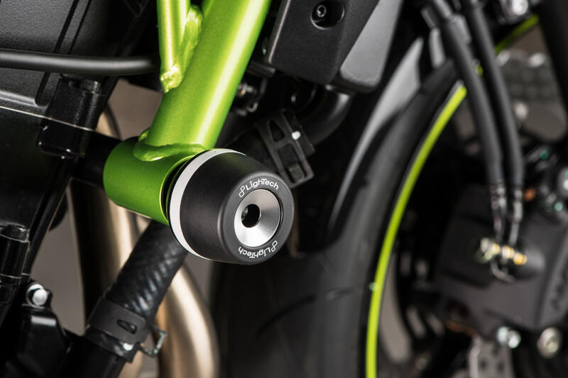 Kit Protezioni Telaio Ammortizzate per Kawasaki Nero