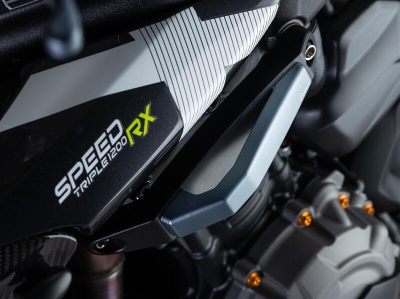 Kit Protezioni Telaio Ammortizzate per Triumph Grigio