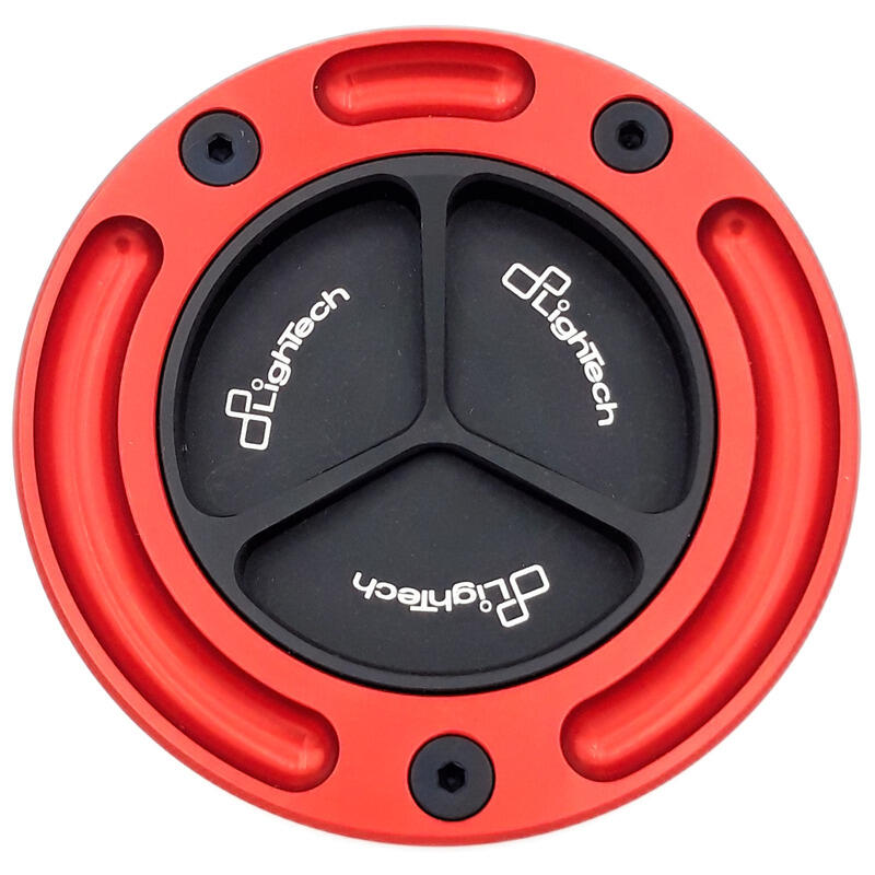 Fuel Tank Cap With Spin Locking Nero/Rosso